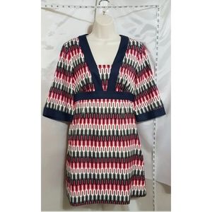 Banana Republic Multicolor Short Sleeve Dress